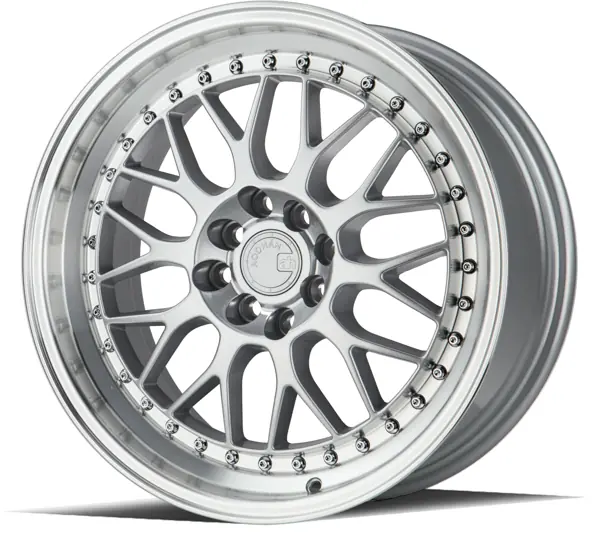 AodHan AH02 wheel in Silver w/Machined Lip