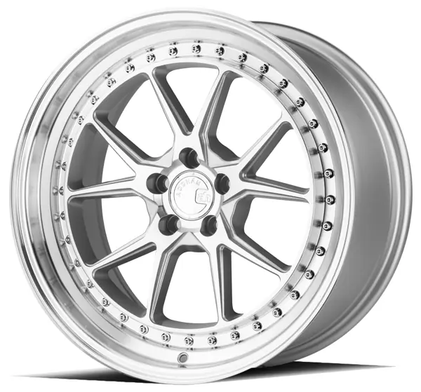 AodHan DS08 wheel in Silver w/Machined Face